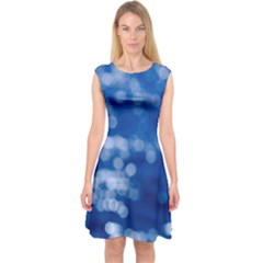 Light Reflections Abstract No2 Capsleeve Midi Dress by DimitriosArt