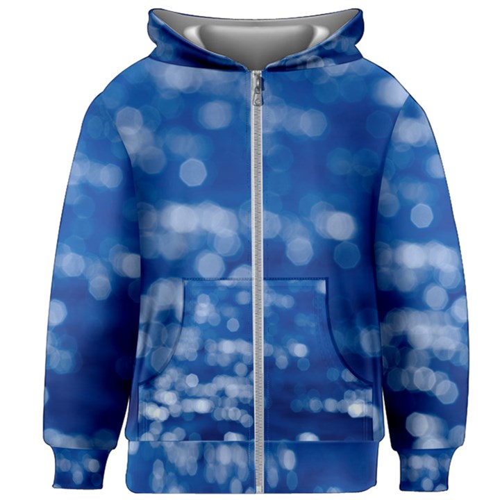 Light Reflections Abstract No2 Kids  Zipper Hoodie Without Drawstring