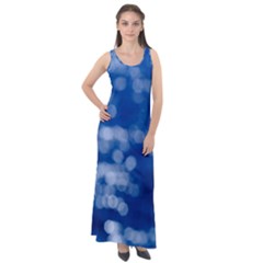 Light Reflections Abstract No2 Sleeveless Velour Maxi Dress by DimitriosArt