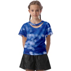 Light Reflections Abstract No2 Kids  Front Cut Tee by DimitriosArt