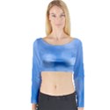 Light Reflections Abstract Long Sleeve Crop Top View1