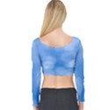 Light Reflections Abstract Long Sleeve Crop Top View2