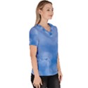 Light Reflections Abstract Women s V-Neck Scrub Top View3