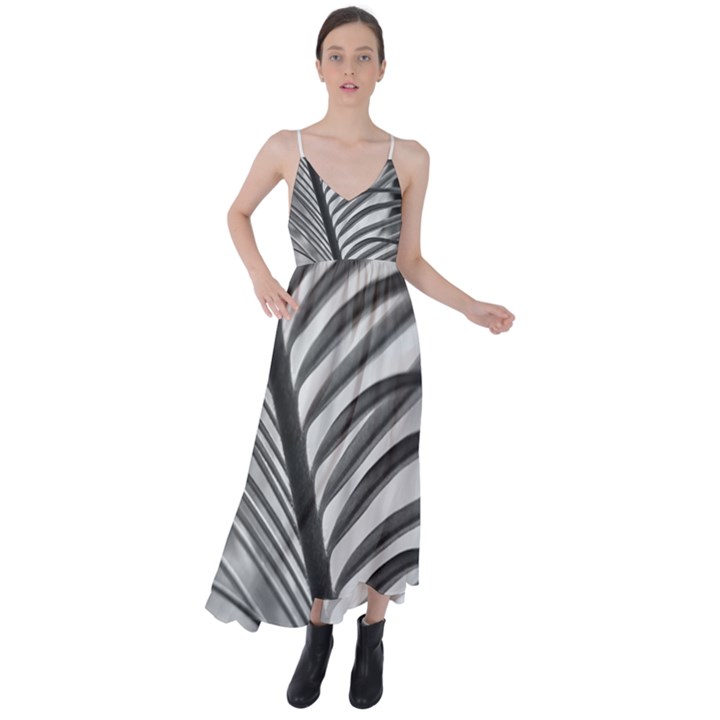 Cycas Leaf The Shadows Tie Back Maxi Dress