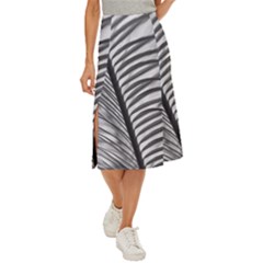 Cycas Leaf The Shadows Midi Panel Skirt