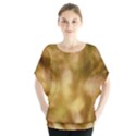 Orange Papyrus Abstract Batwing Chiffon Blouse View1