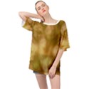 Orange Papyrus Abstract Oversized Chiffon Top View1