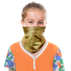 Orange Papyrus Abstract Face Covering Bandana (kids) by DimitriosArt