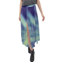 Cold Stars Velour Split Maxi Skirt by DimitriosArt