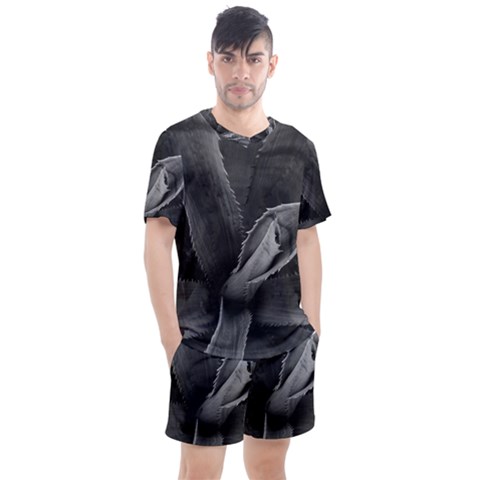 The Agave Heart Men s Mesh Tee And Shorts Set by DimitriosArt