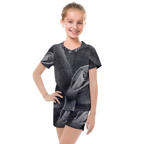 The Agave Heart Kids  Mesh Tee And Shorts Set by DimitriosArt