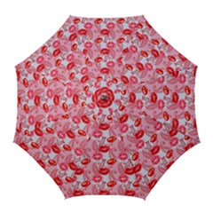 Rose Lips Golf Umbrellas by Sparkle