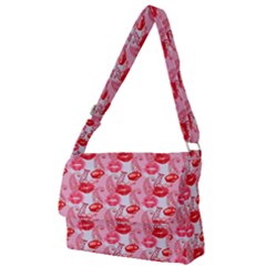 Rose Lips Full Print Messenger Bag (l)