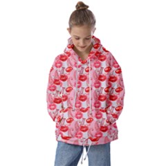 Rose Lips Kids  Oversized Hoodie by Sparkle