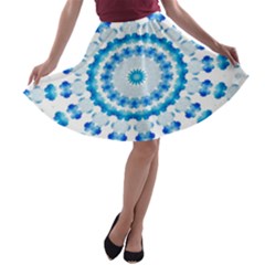 Digital Sky A-line Skater Skirt by Sparkle