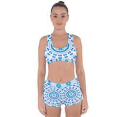 Digital Sky Racerback Boyleg Bikini Set by Sparkle