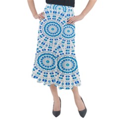 Digital Sky Midi Mermaid Skirt by Sparkle