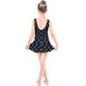 Black And White Sketchy Man Portrait Pattern Kids  Skater Dress Swimsuit View2