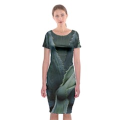 The Agave Heart Under The Light Classic Short Sleeve Midi Dress by DimitriosArt