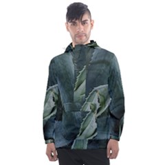 The Agave Heart Under The Light Men s Front Pocket Pullover Windbreaker by DimitriosArt