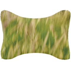 Golden Grass Abstract Seat Head Rest Cushion by DimitriosArt