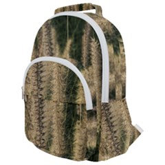 Fountain Grass Under The Sun Rounded Multi Pocket Backpack by DimitriosArt