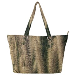 Fountain Grass Under The Sun Full Print Shoulder Bag by DimitriosArt