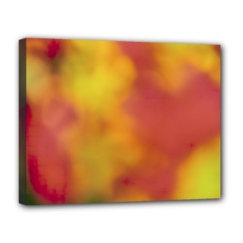 Flower Abstract Canvas 14  X 11  (stretched)