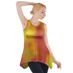 Flower Abstract Side Drop Tank Tunic