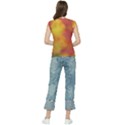 Flower Abstract Women s Raglan Cap Sleeve Tee View2