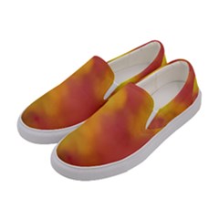 Flower Abstract Women s Canvas Slip Ons by DimitriosArt