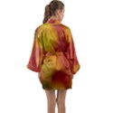 Flower Abstract Long Sleeve Satin Kimono View2