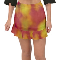 Flower Abstract Fishtail Mini Chiffon Skirt by DimitriosArt