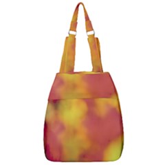 Flower Abstract Center Zip Backpack by DimitriosArt