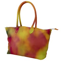 Flower Abstract Canvas Shoulder Bag by DimitriosArt