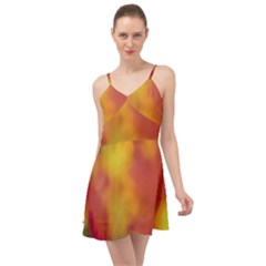 Flower Abstract Summer Time Chiffon Dress