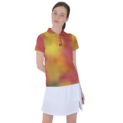 Flower Abstract Women s Polo Tee by DimitriosArt