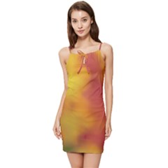 Flower Abstract Summer Tie Front Dress by DimitriosArt