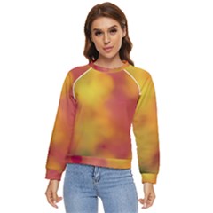 Flower Abstract Women s Long Sleeve Raglan Tee