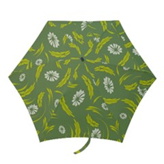 Folk Flowers Print Floral Pattern Ethnic Art Mini Folding Umbrellas by Eskimos