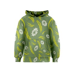 Folk Flowers Print Floral Pattern Ethnic Art Kids  Pullover Hoodie by Eskimos