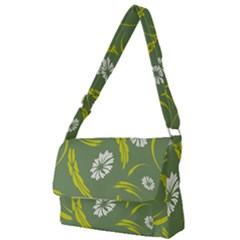 Folk Flowers Print Floral Pattern Ethnic Art Full Print Messenger Bag (s) by Eskimos