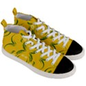 Floral folk damask pattern Fantasy flowers Floral geometric fantasy Men s Mid-Top Canvas Sneakers View3