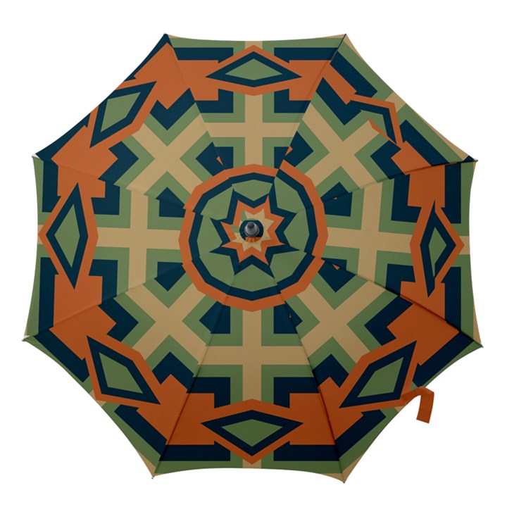 Abstract pattern geometric backgrounds   Hook Handle Umbrellas (Small)