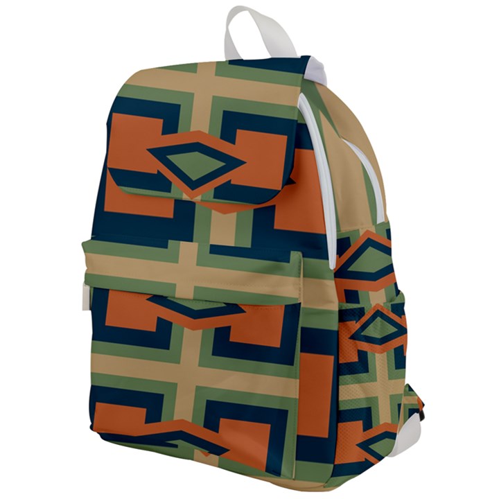 Abstract pattern geometric backgrounds   Top Flap Backpack