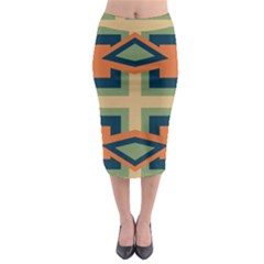 Abstract Pattern Geometric Backgrounds   Midi Pencil Skirt by Eskimos