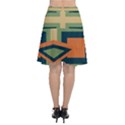 Abstract pattern geometric backgrounds   Chiffon Wrap Front Skirt View2