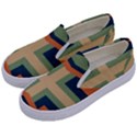 Abstract pattern geometric backgrounds   Kids  Canvas Slip Ons View2