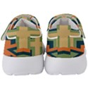 Abstract pattern geometric backgrounds   Kids  Velcro Strap Shoes View4