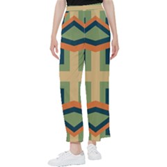 Abstract Pattern Geometric Backgrounds   Women s Pants  by Eskimos